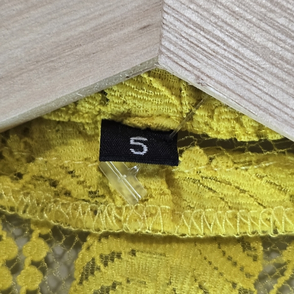 Kanaka Yellow Lace Kids Top - Picture 3 of 4